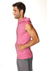 Sleeveless Yoga Hoodie (Berry) Mens Hoodies 4-rth 