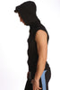 Sleeveless Yoga Hoodie (Black) Mens Hoodies 4-rth 