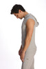 Sleeveless Yoga Hoodie (Heather Grey) Mens Hoodies 4-rth 