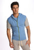 Sleeveless Yoga Hoodie (Ice Blue) Mens Hoodies 4-rth 