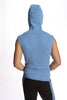 Sleeveless Yoga Hoodie (Ice Blue) Mens Hoodies 4-rth 