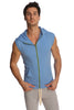 Sleeveless Yoga Hoodie (Ice Blue) Mens Hoodies 4-rth 