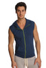 Sleeveless Yoga Hoodie (Royal Blue) Mens Hoodies 4-rth 