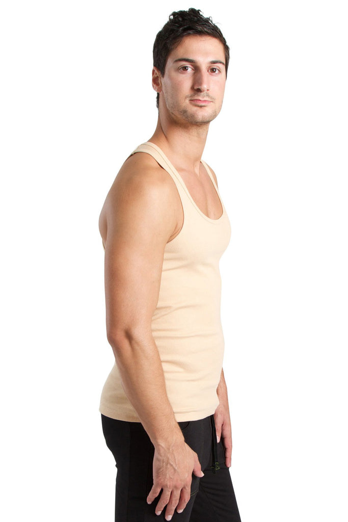 Sustain Tank Top (Sand Beige) Mens Tanks 4-rth 