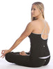 Sustain Yoga Halter (Black) Womens Halter Tops 4-rth 