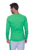 Thermal V-Neck Long Sleeve (Bamboo Green) Mens Thermals 4-rth 