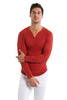 Thermal V-Neck Long Sleeve (Cinnabar) Mens Thermals 4-rth 