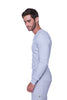 Thermal V-Neck Long Sleeve (Heather Grey) Mens Thermals 4-rth 