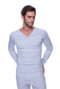 Thermal V-Neck Long Sleeve (Heather Grey) Mens Thermals 4-rth 