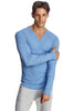 Thermal V-Neck Long Sleeve (Ice Blue) Mens Thermals 4-rth 