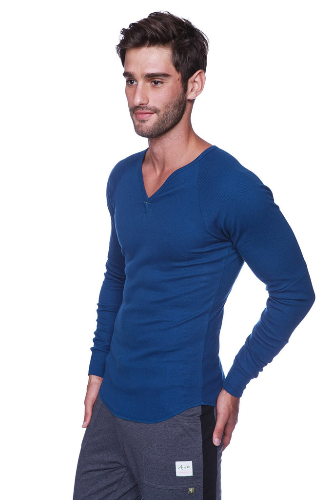 Thermal V-Neck Long Sleeve (Royal Blue) Mens Thermals 4-rth 