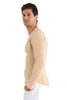 Thermal V-Neck Long Sleeve (Sand) Mens Thermals 4-rth 