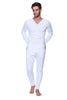 Thermal V-Neck Long Sleeve (White) Mens Thermals 4-rth 