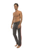 Ultra Flex Yoga Track Pant (CHARCOAL w/Cinnabar & Black) Mens Pants 4-rth 