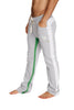 Ultra Flex Yoga Track Pant (GREY w/White & Green) Mens Pants 4-rth 