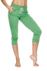 Women's Cuffed Jogger Yoga Pant (Bamboo Green) Womens Capris 4-rth 