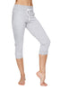 Women's Cuffed Jogger Yoga Pant (Heather GREY) Womens Capris 4-rth 