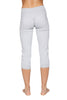 Women's Cuffed Jogger Yoga Pant (Heather GREY) Womens Capris 4-rth 